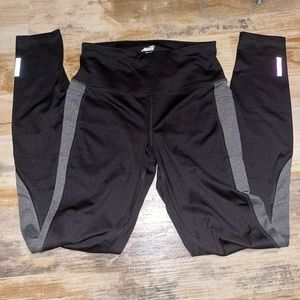 3 pairs of Avia grey and black performance leggings